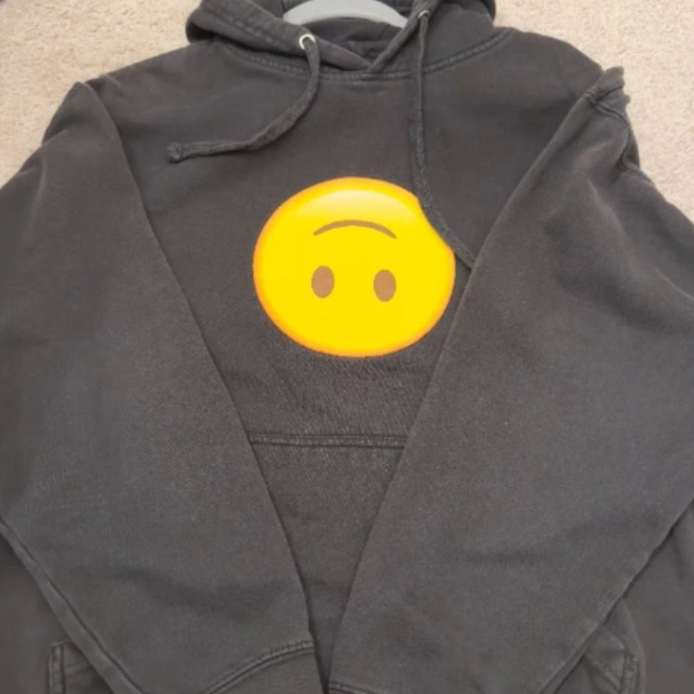 Anti Social Social Club Yellow Smile Emoji Black Hoodie
